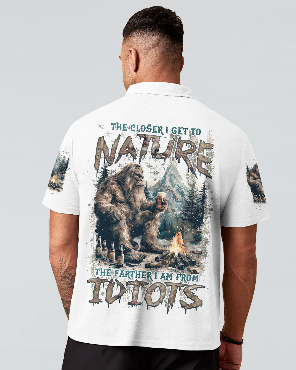 THE CLOSER I GET TO NATURE BIGFOOT ALL OVER PRINT - TLNZ2207243