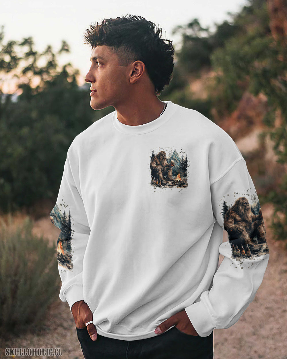 THE CLOSER I GET TO NATURE BIGFOOT ALL OVER PRINT - TLNZ2207243