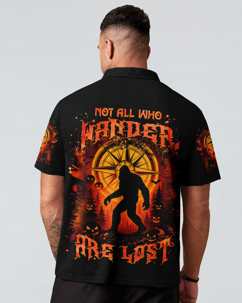 NOT ALL WHO WANDER ARE LOST BIGFOOT HALLOWEEN ALL OVER PRINT - TLNZ2207254