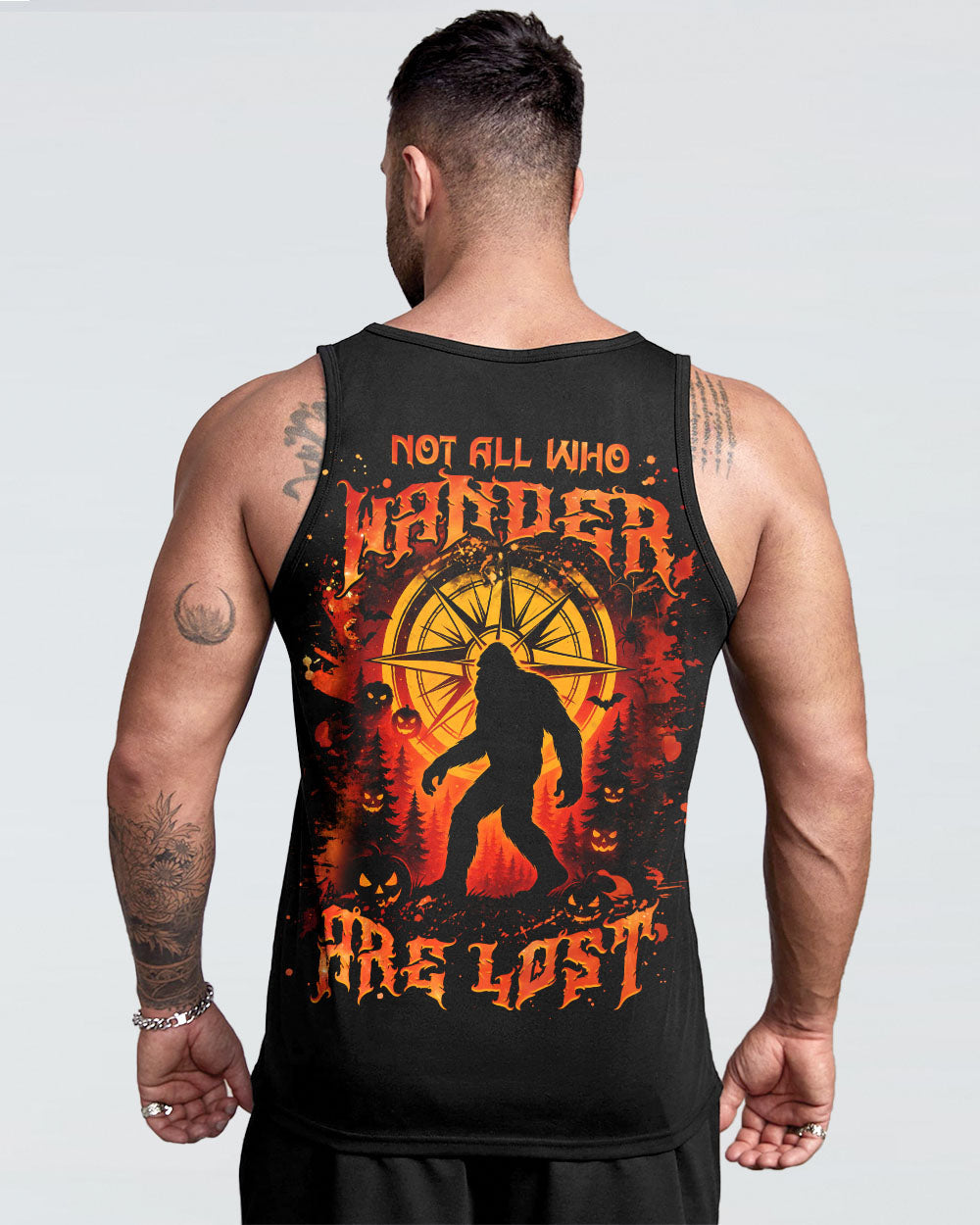 NOT ALL WHO WANDER ARE LOST BIGFOOT HALLOWEEN ALL OVER PRINT - TLNZ2207254