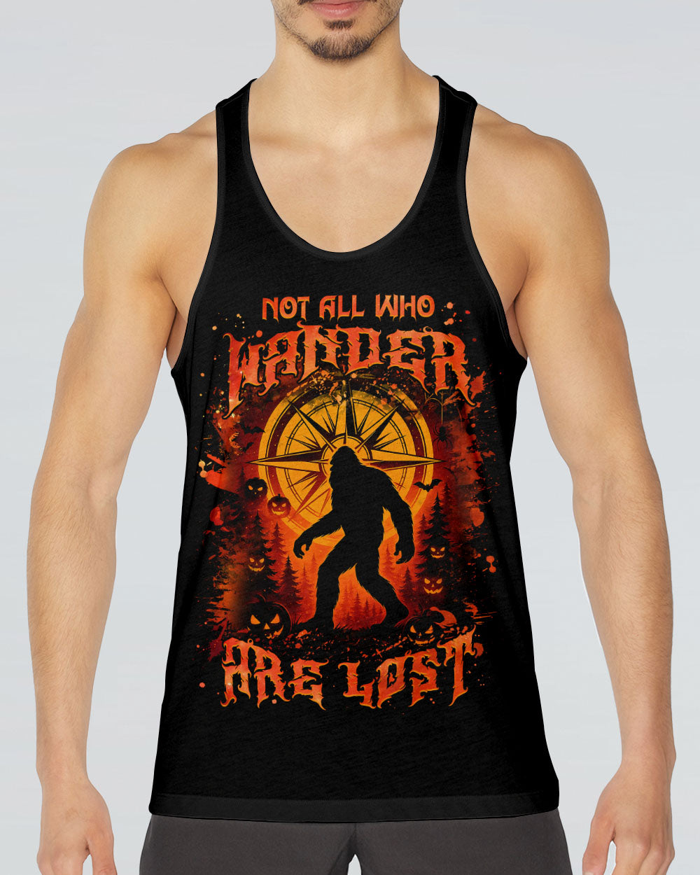 NOT ALL WHO WANDER ARE LOST BIGFOOT HALLOWEEN ALL OVER PRINT - TLNZ2207254