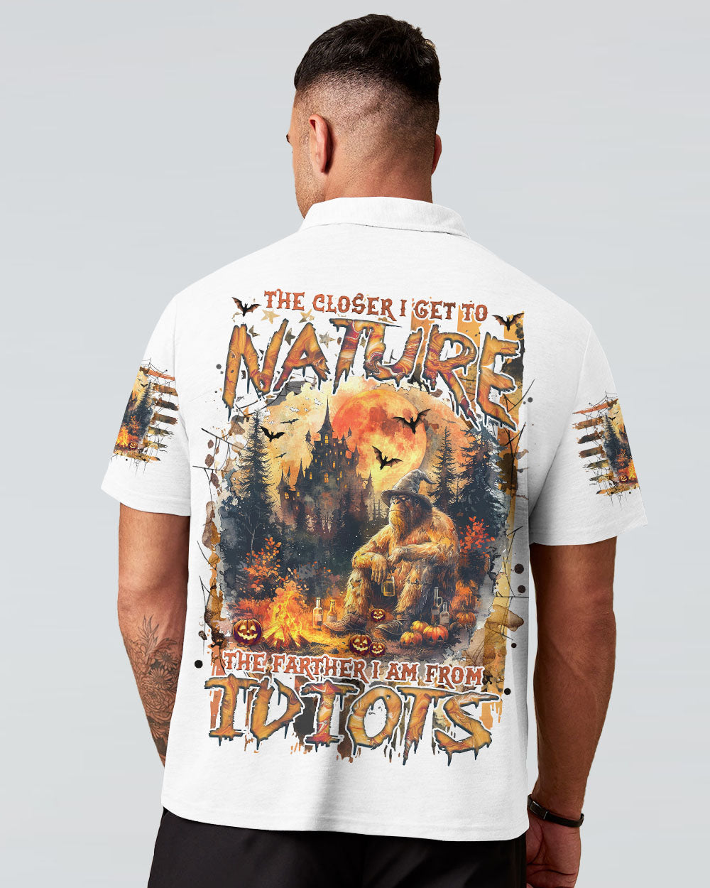 THE CLOSER I GET TO NATURE BIGFOOT HALLOWEEN ALL OVER PRINT - TLNZ2208244