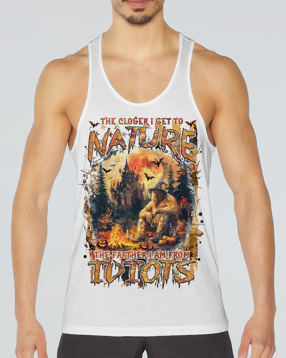 THE CLOSER I GET TO NATURE BIGFOOT HALLOWEEN ALL OVER PRINT - TLNZ2208244