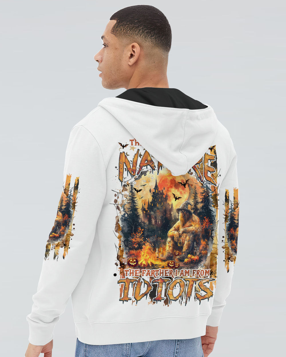 THE CLOSER I GET TO NATURE BIGFOOT HALLOWEEN ALL OVER PRINT - TLNZ2208244