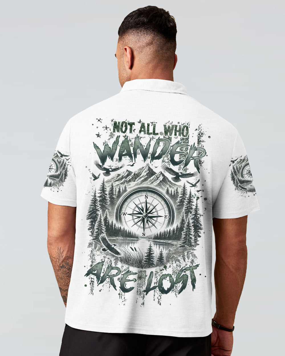 NOT ALL WHO WANDER ARE LOST COMPASS ALL OVER PRINT - TLNZ2309244