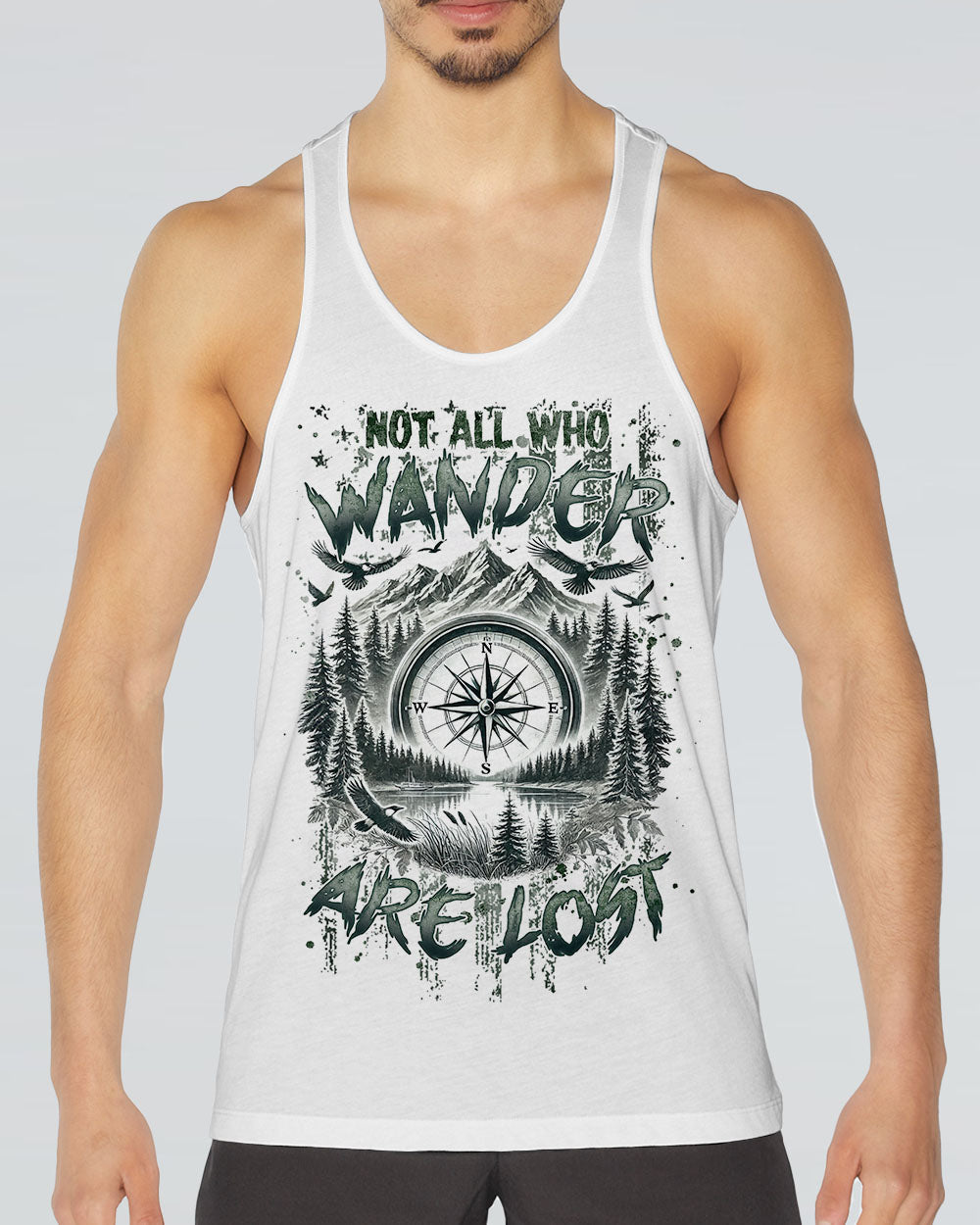 NOT ALL WHO WANDER ARE LOST COMPASS ALL OVER PRINT - TLNZ2309244