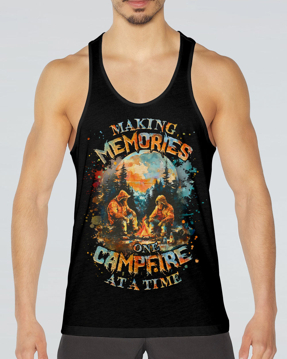  MAKING MEMORIES ONE CAMPFIRE AT A TIME BIGFOOT ALL OVER PRINT - TLNZ2509243