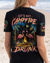 LET'S GET CAMPFIRE DRUNK FLAMINGO ALL OVER PRINT - TLNZ2808251