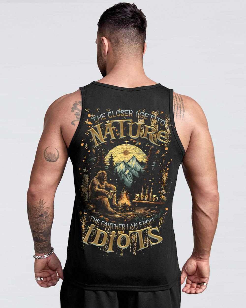 THE CLOSER I GET TO NATURE BIGFOOT COMPASS ALL OVER PRINT - TLNZ2908244