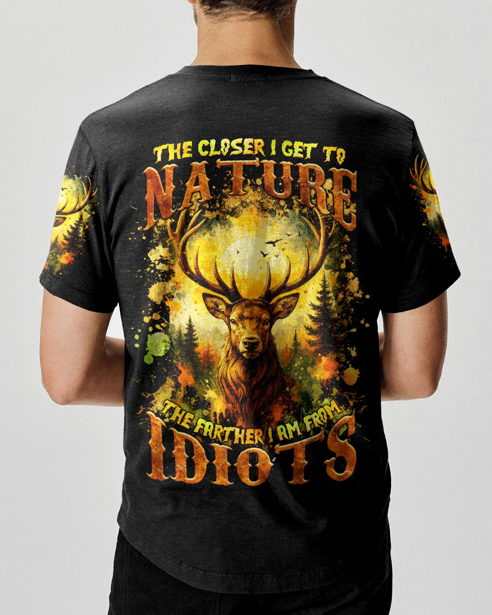 THE CLOSER I GET TO NATURE DEER ALL OVER PRINT - TLNZ2908253