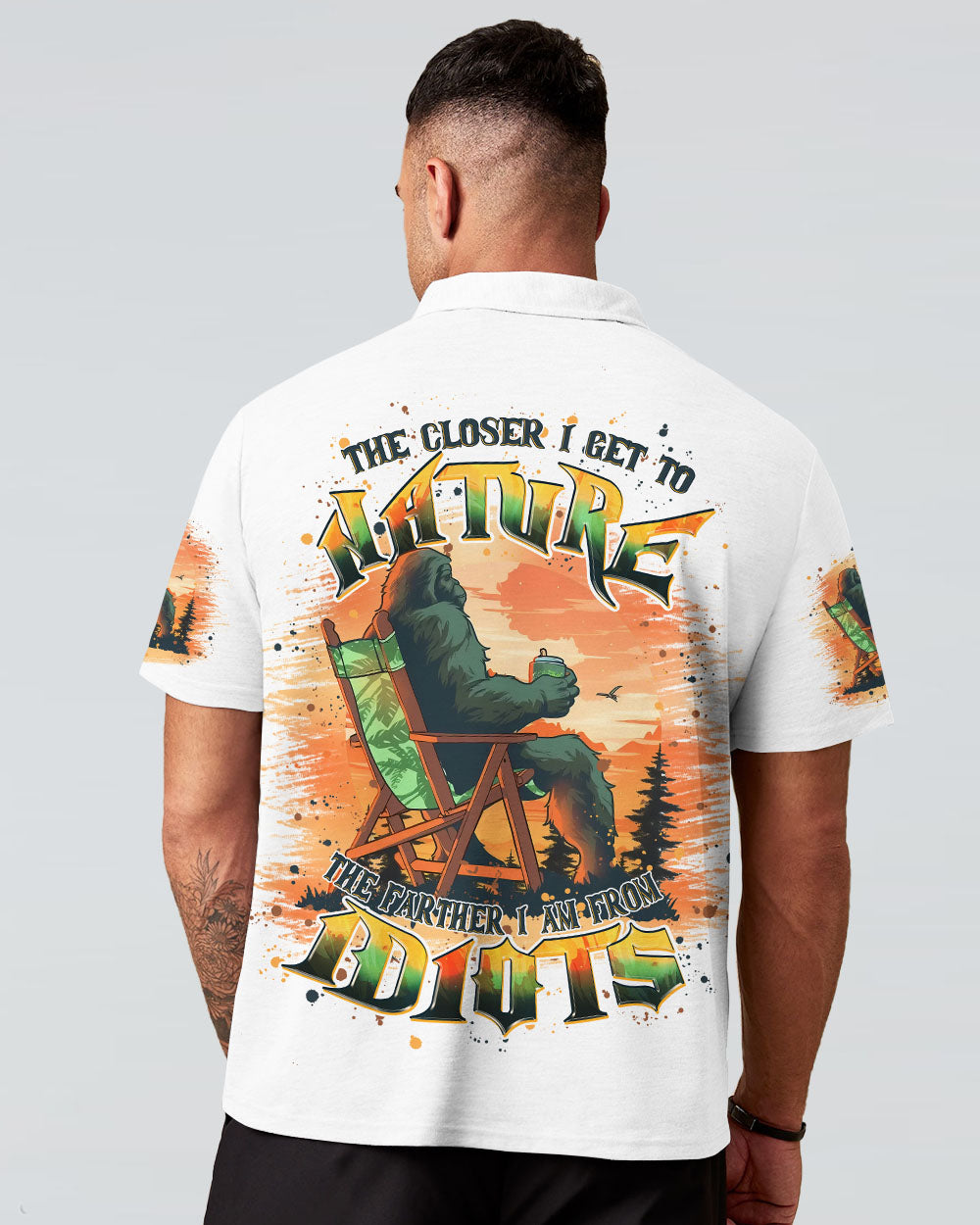 THE CLOSER I GET TO NATURE BIGFOOT ALL OVER PRINT - TLPQ0111241