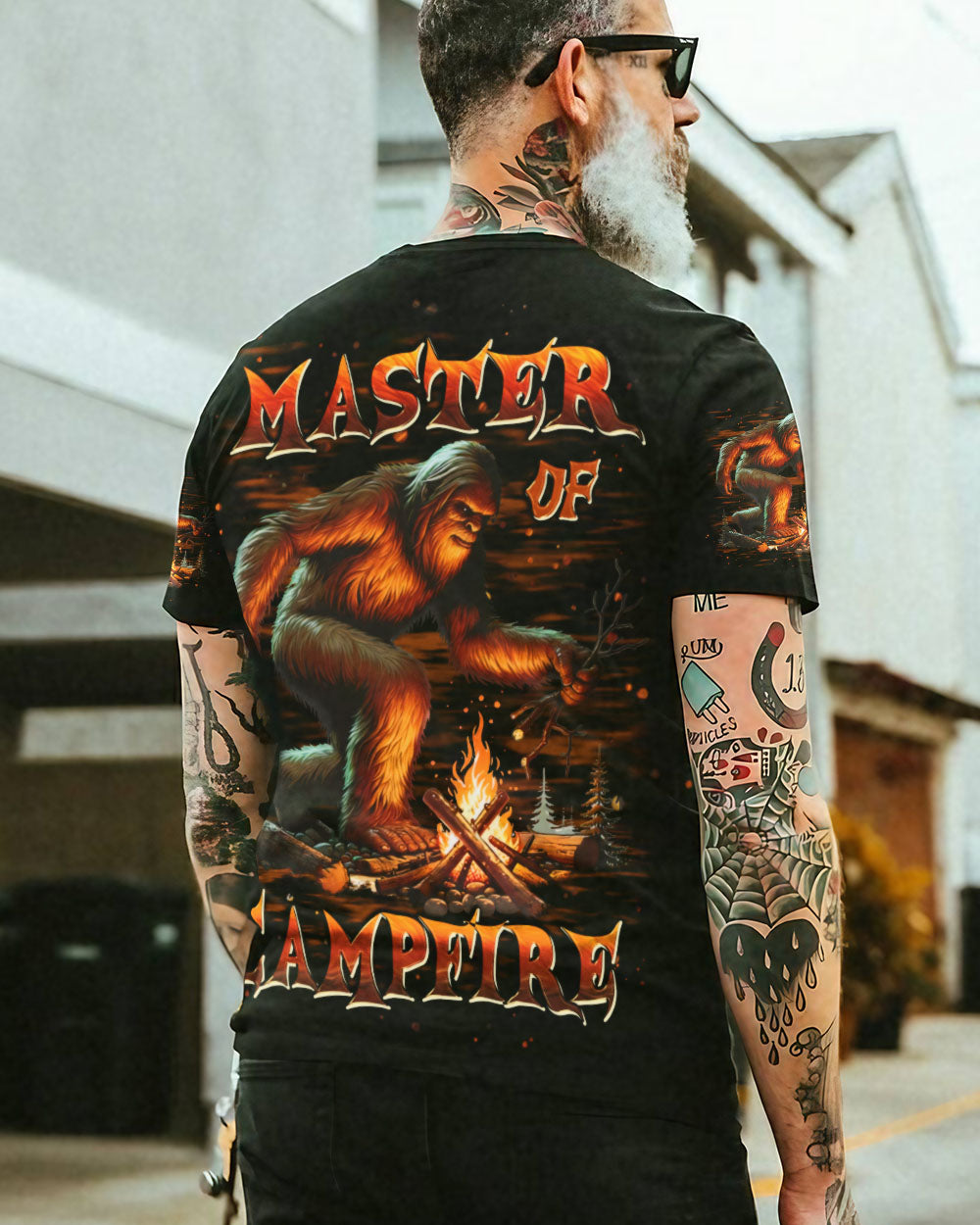 MASTER OF CAMPFIRE BIGFOOT  ALL OVER PRINT - TLPQ0211245