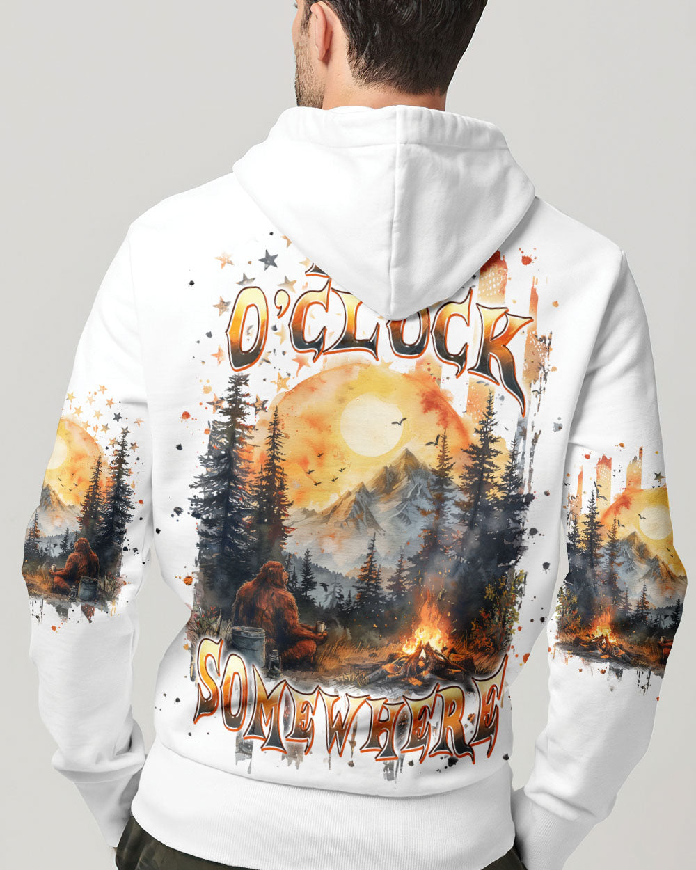 IT'S 5 O'CLOCK SOMEWHERE BIGFOOT ALL OVER PRINT - TLPQ0410241