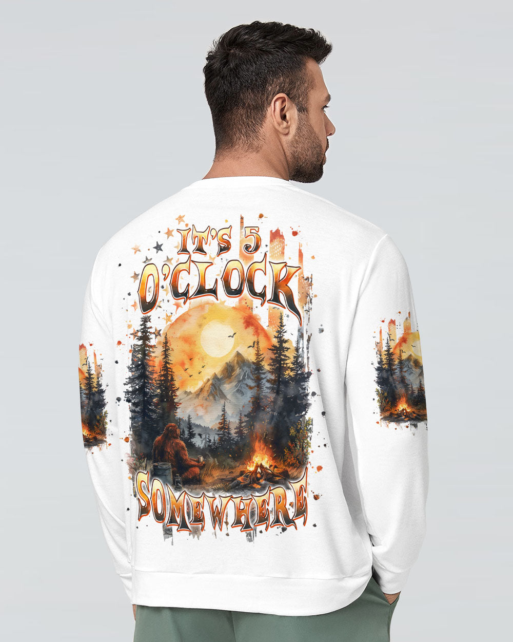 IT'S 5 O'CLOCK SOMEWHERE BIGFOOT ALL OVER PRINT - TLPQ0410241