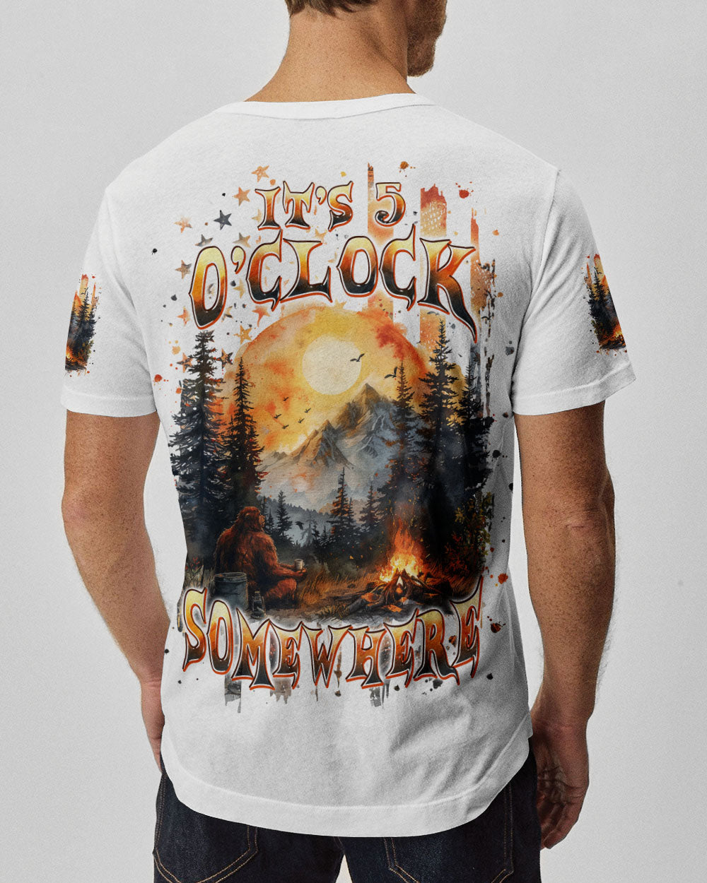 IT'S 5 O'CLOCK SOMEWHERE BIGFOOT ALL OVER PRINT - TLPQ0410241