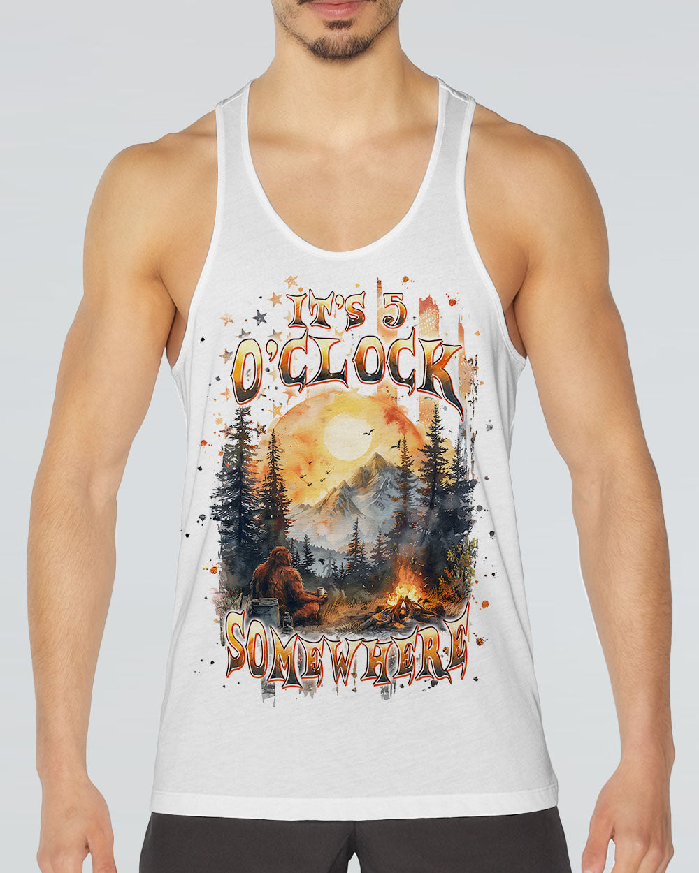 IT'S 5 O'CLOCK SOMEWHERE BIGFOOT ALL OVER PRINT - TLPQ0410241