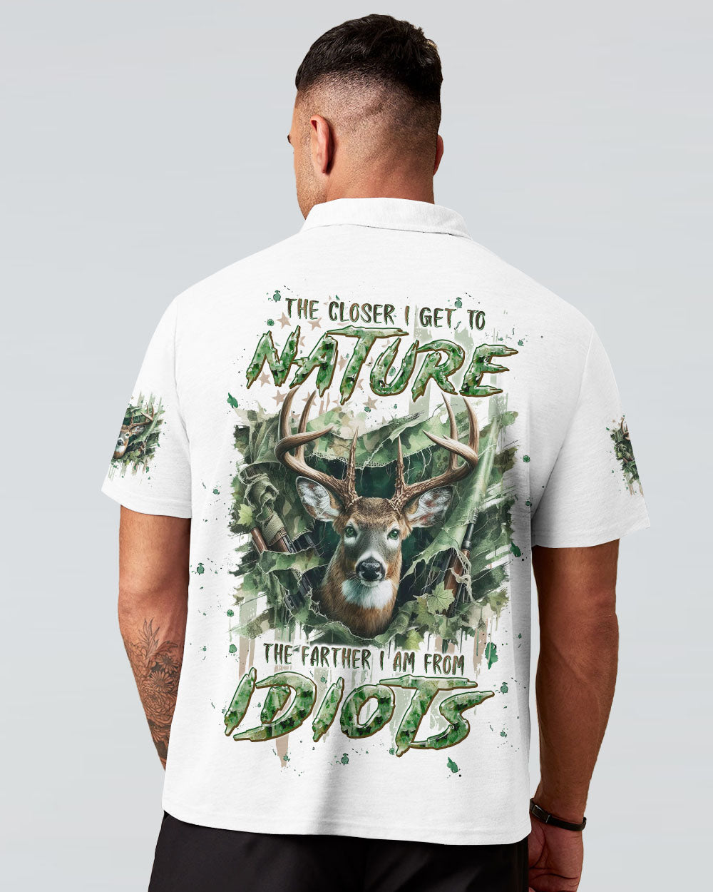THE CLOSER I GET TO NATURE DEER HUNTING ALL OVER PRINT - TLPQ0509243