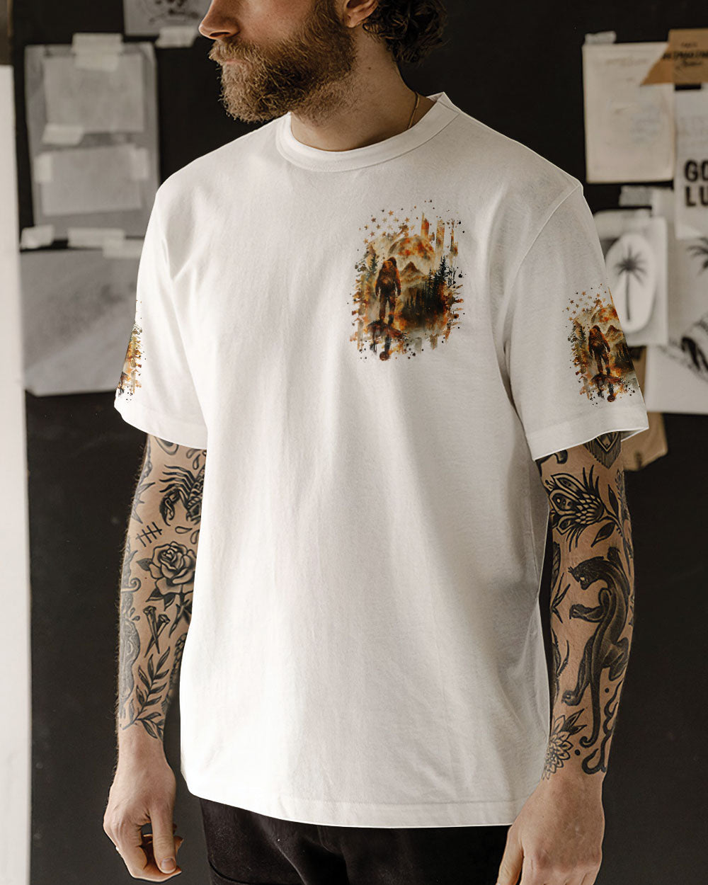 GO TO THE PLACE YOU FEEL MOST ALIVE BIGFOOT ALL OVER PRINT - TLPQ0510241