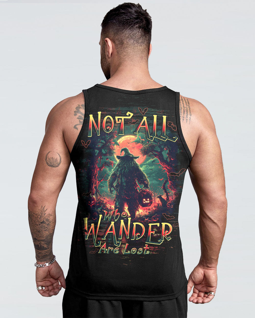 NOT ALL WHO WANDER ARE LOST BIGFOOT HALLOWEEN ALL OVER PRINT - TLPQ1109244