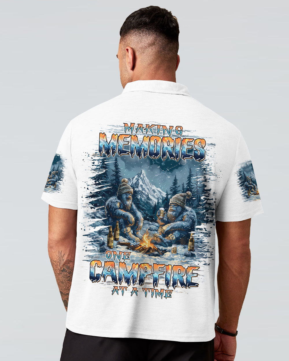 MAKING MEMORIES ONE CAMPFIRE AT A TIME BIGFOOT ALL OVER PRINT  - TLPQ1210241