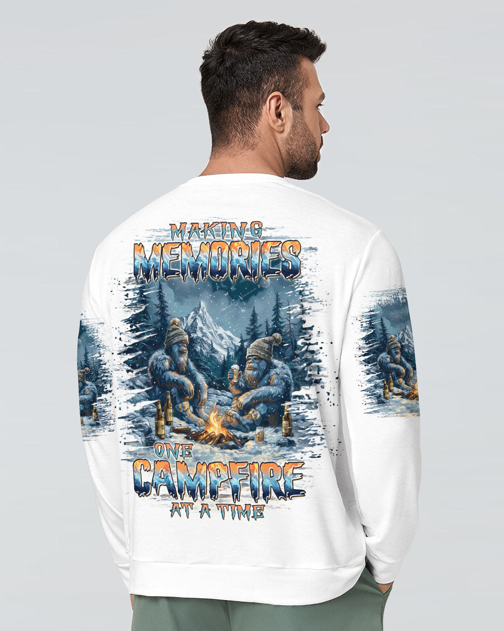 MAKING MEMORIES ONE CAMPFIRE AT A TIME BIGFOOT ALL OVER PRINT  - TLPQ1210241