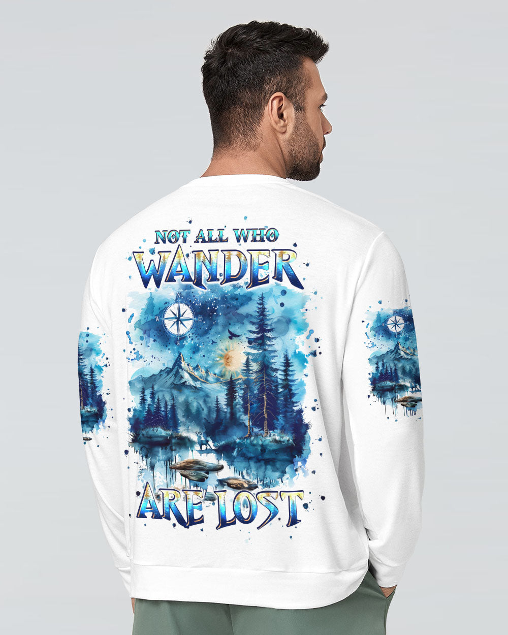 NOT ALL WHO WANDER ARE LOST COMPASS ALL OVER PRINT - TLPQ1410241