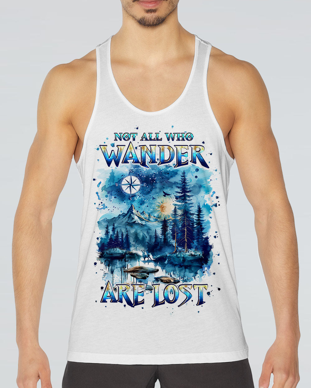 NOT ALL WHO WANDER ARE LOST COMPASS ALL OVER PRINT - TLPQ1410241