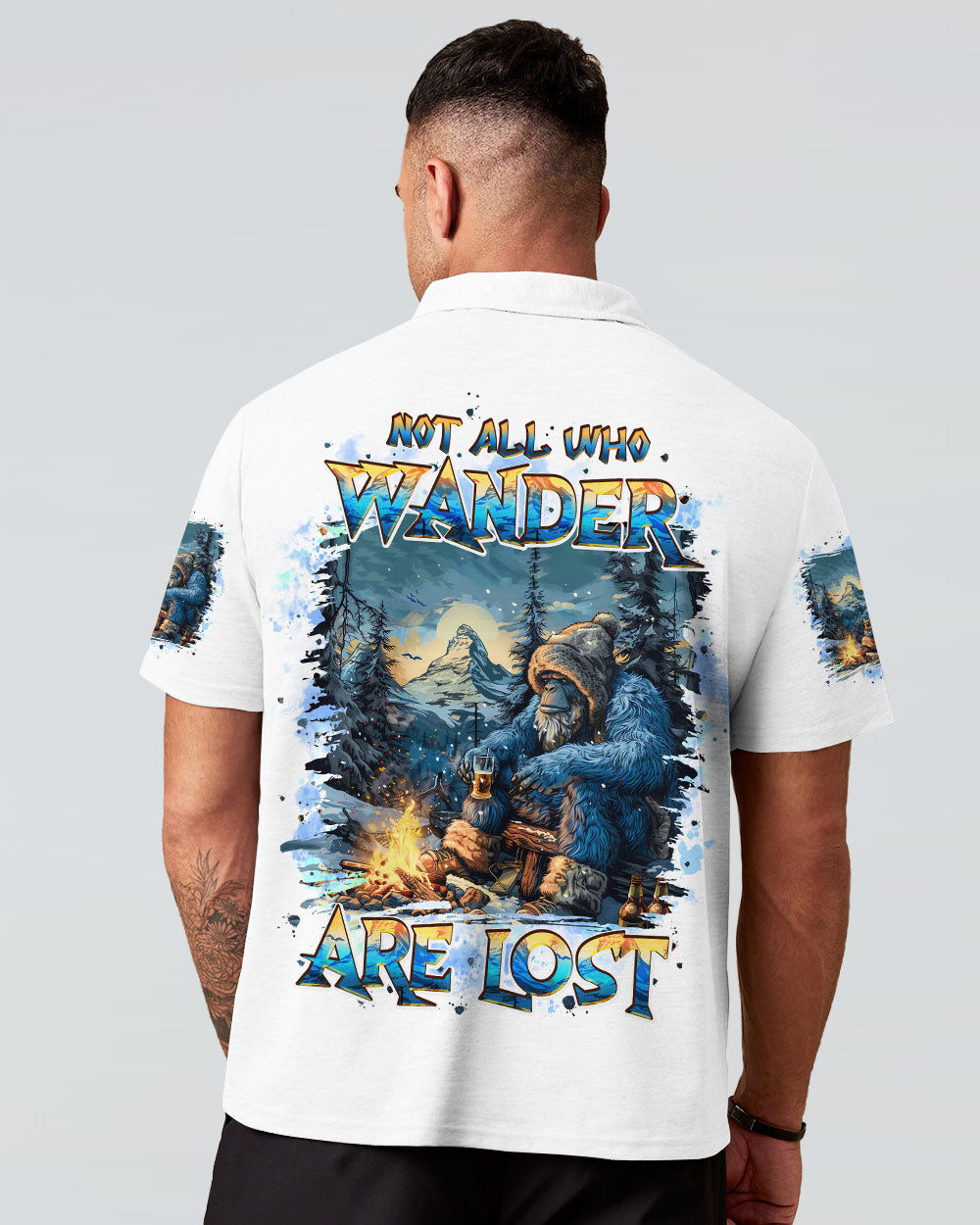 NOT ALL WHO WANDER ARE LOST BIGFOOT ALL OVER PRINT - TLPQ1710241