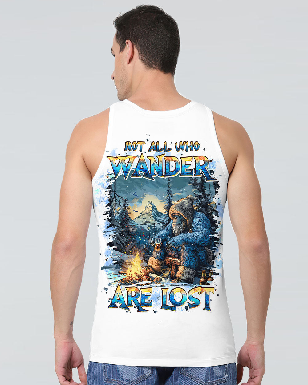 NOT ALL WHO WANDER ARE LOST BIGFOOT ALL OVER PRINT - TLPQ1710241
