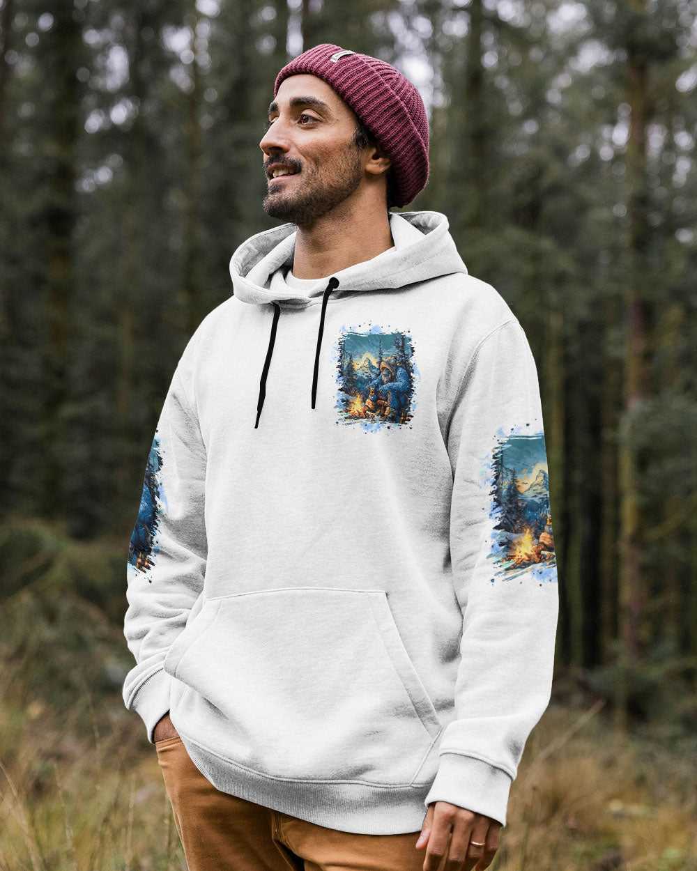 NOT ALL WHO WANDER ARE LOST BIGFOOT ALL OVER PRINT - TLPQ1710241