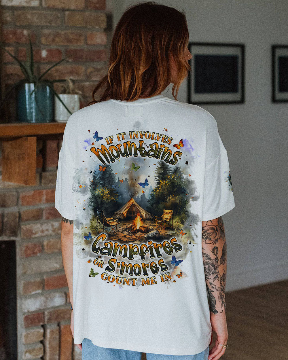 IF IT INVOLVES MOUNTAINS CAMPFIRES ALL OVER PRINT - TLPQ1909241