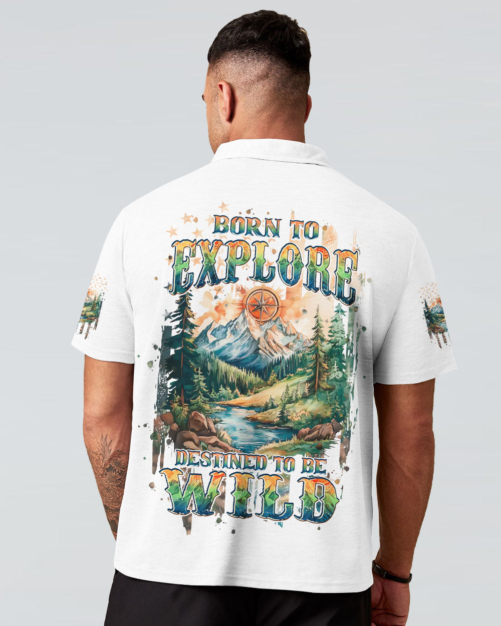 BORN TO EXPLORE DESTINED TO BE WILD ALL OVER PRINT - TLPQ2109242