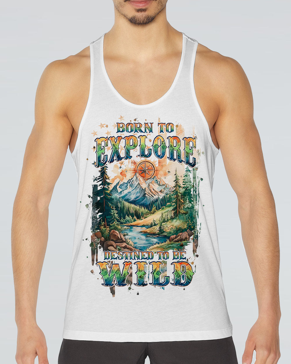 BORN TO EXPLORE DESTINED TO BE WILD ALL OVER PRINT - TLPQ2109242