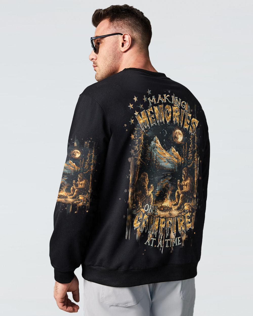 MAKING MEMORIES ONE CAMPFIRE AT A TIME BIGFOOT ALL OVER PRINT - TLPQ2608244