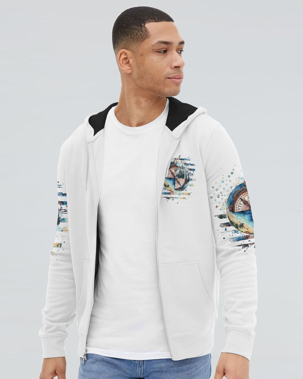 ALWAYS TAKE THE SCENIC ROUTE COMPASS ALL OVER PRINT - TLPQ2706245
