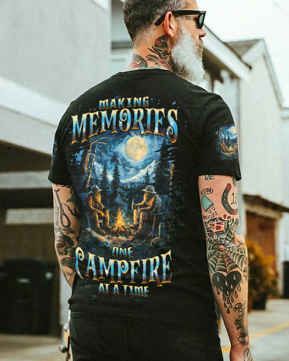 MAKING MEMORIES ONE CAMPFIRE AT A TIME BIGFOOT ALL OVER PRINT - TLPQ3009241