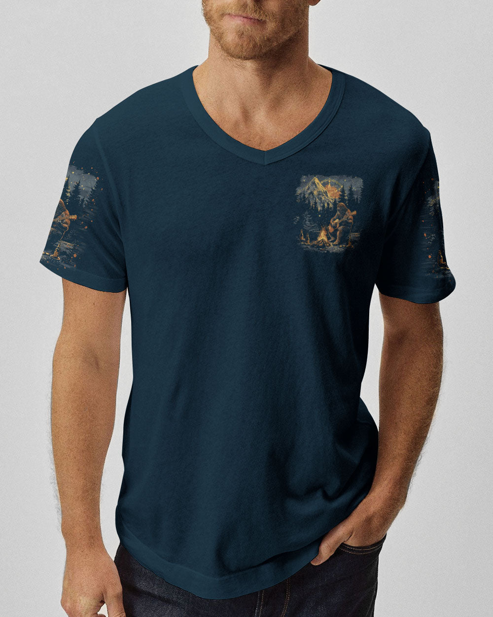 MAKING MEMORIES ONE CAMPFIRE AT A TIME BIGFOOT ALL OVER PRINT - TLTR0312243