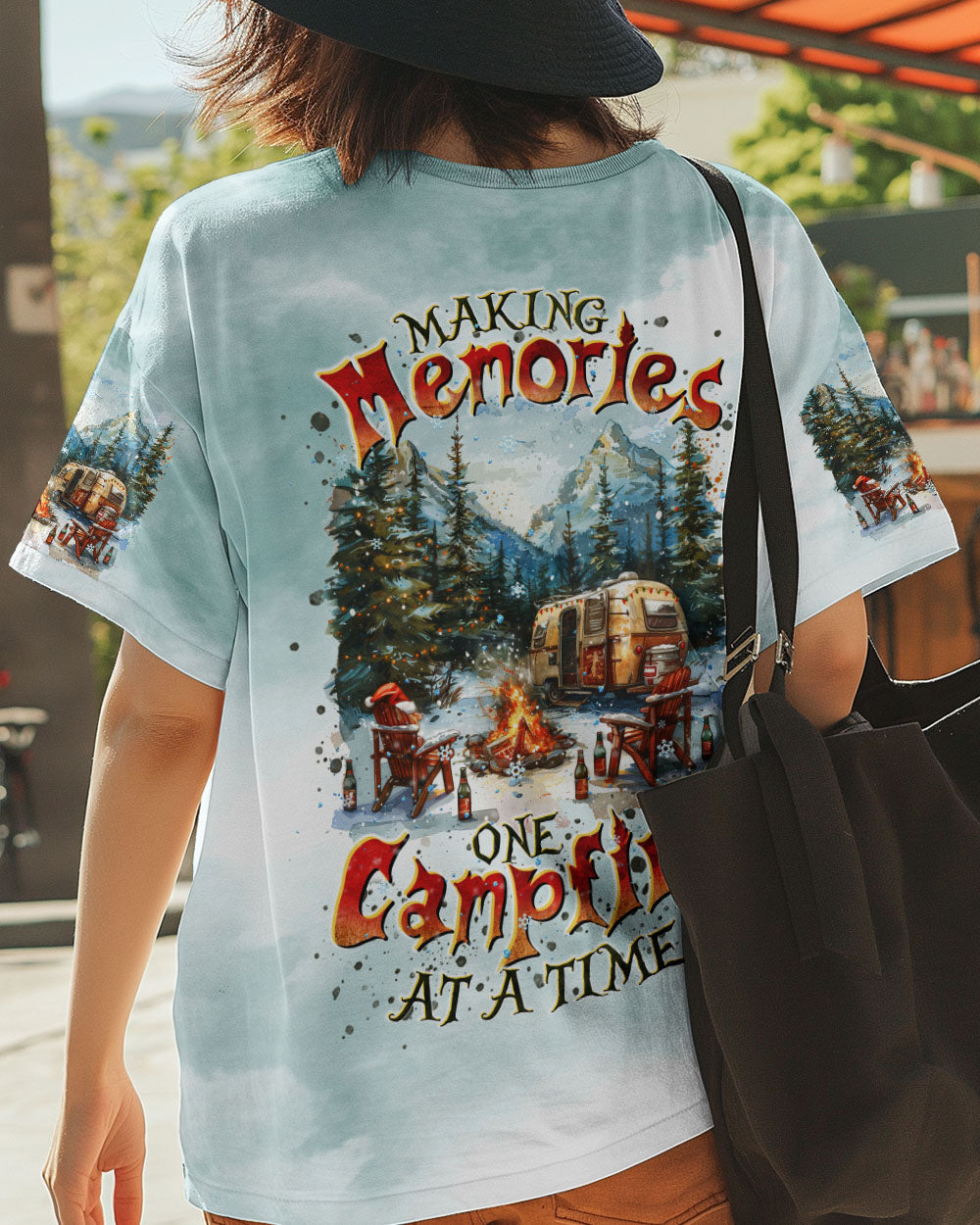 MAKING MEMORIES ONE CAMPFIRE AT A TIME  CHRISTMAS ALL OVER PRINT - TLTR0410244