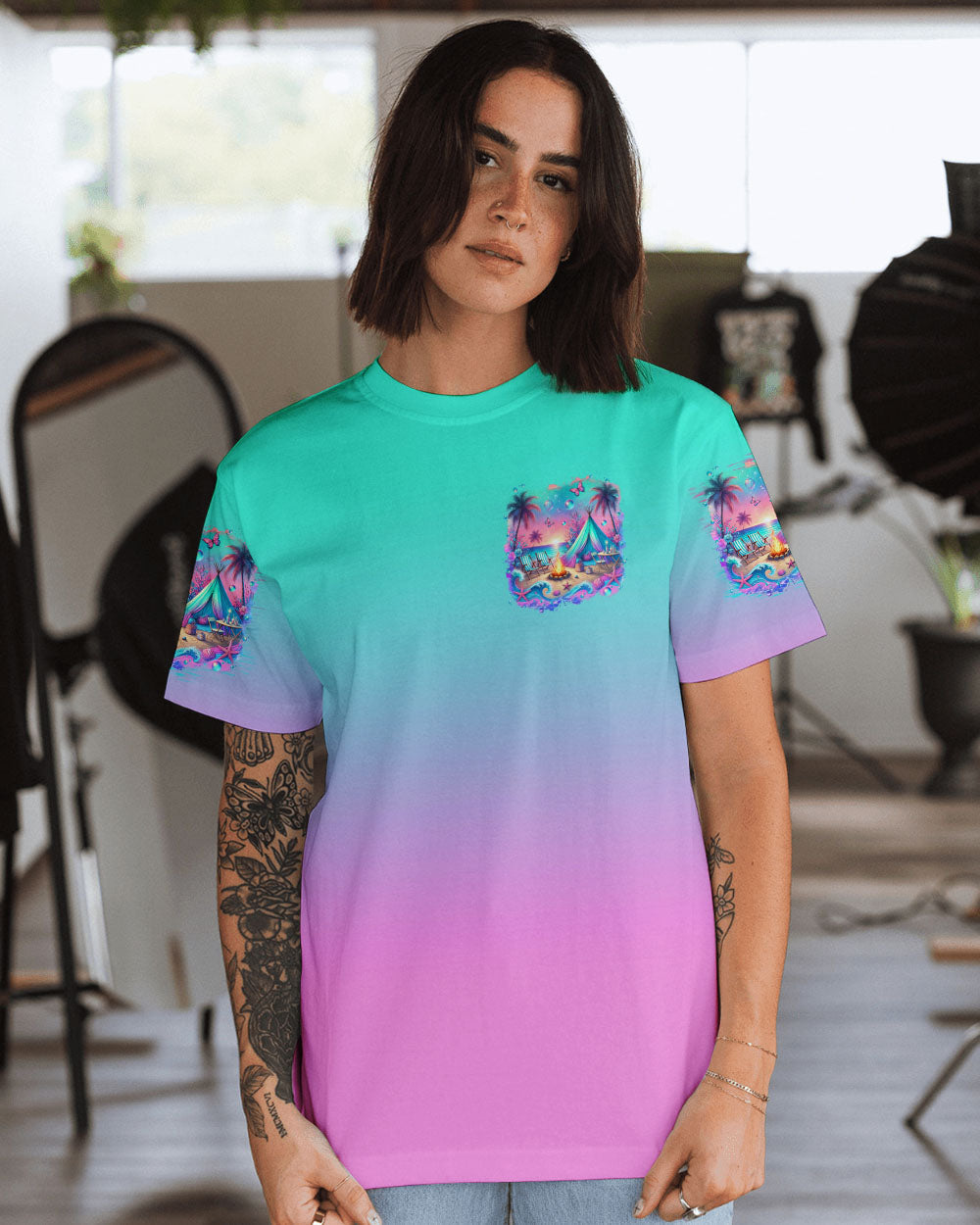 MAKING MEMORIES ONE CAMPFIRE AT A TIME BEACH ALL OVER PRINT - TLTR0507242