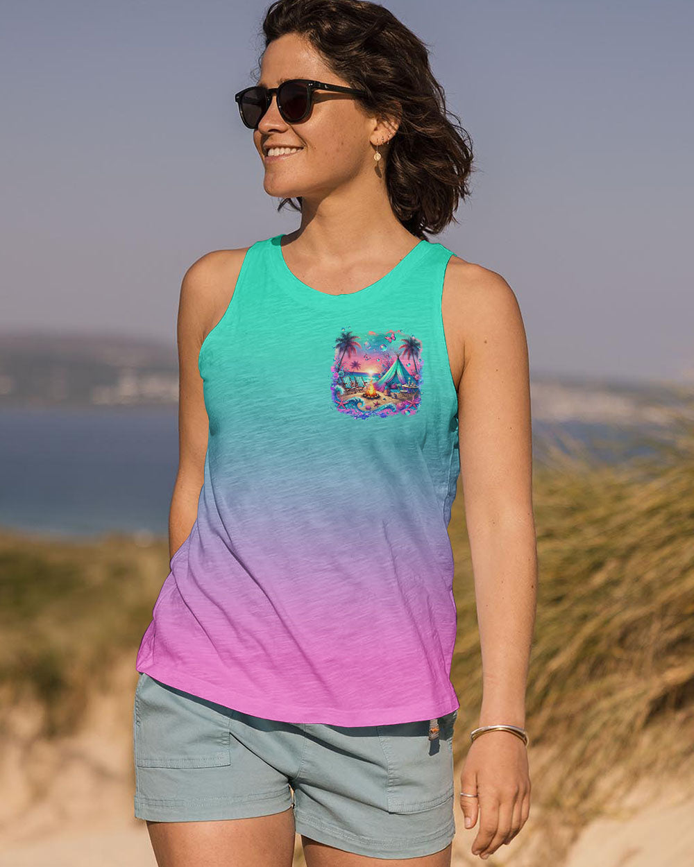 MAKING MEMORIES ONE CAMPFIRE AT A TIME BEACH ALL OVER PRINT - TLTR0507242