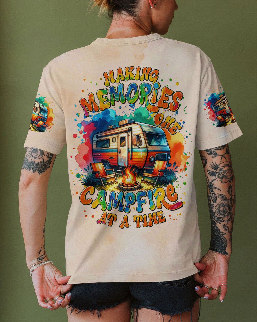 MAKING MEMORIES ONE CAMPFIRE AT A TIME ALL OVER PRINT - TLTR0509254