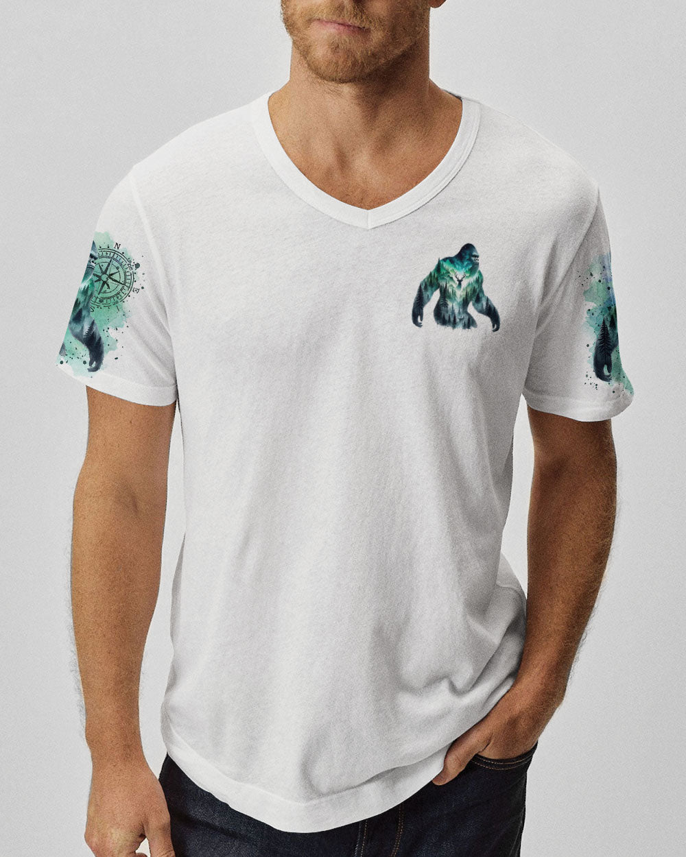 AND INTO THE FOREST I GO BIGFOOT ALL OVER PRINT - TLTR0511242