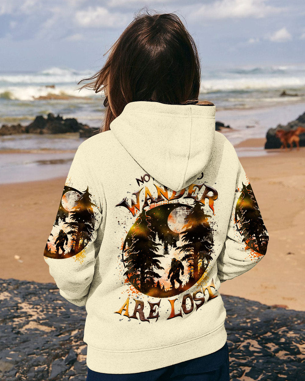 NOT ALL WHO WANDER ARE LOST BIGFOOT MOON ALL OVER PRINT - TLTR0611241