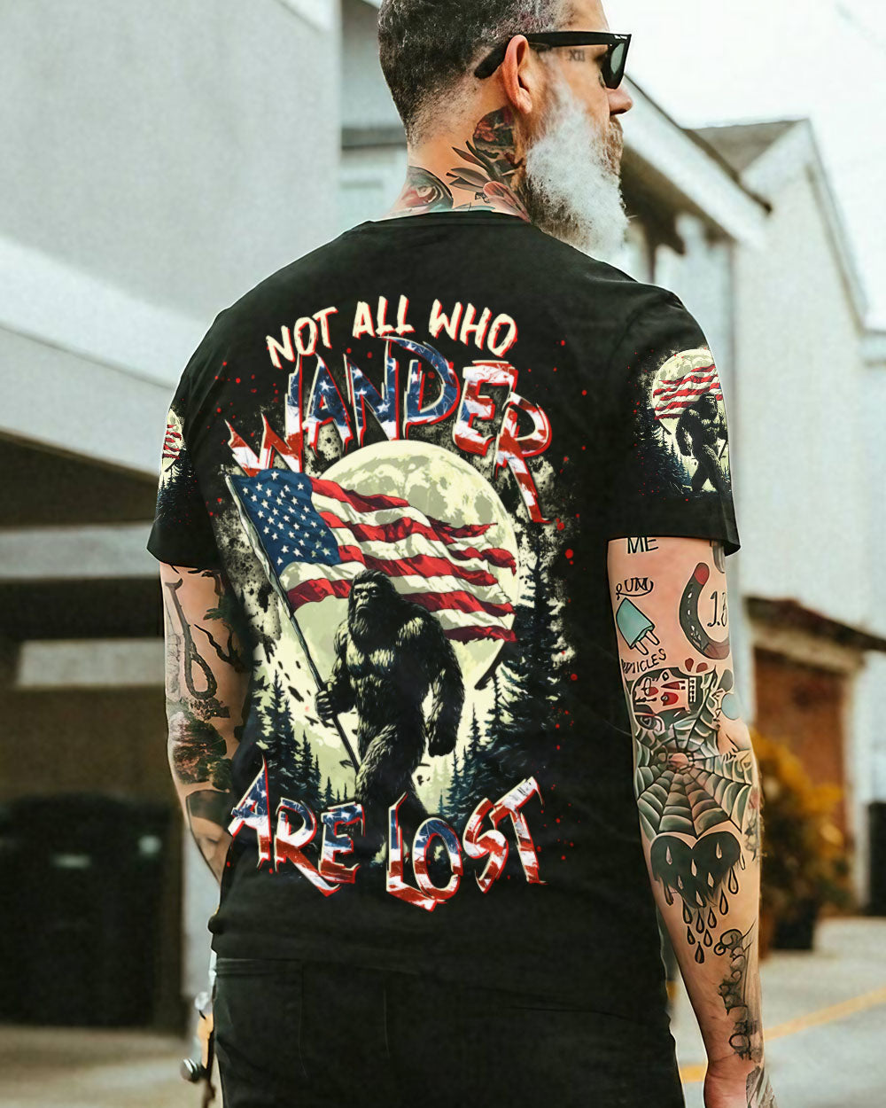 NOT ALL WHO WANDER ARE LOST BIGFOOT ALL OVER PRINT - TLTR0705253