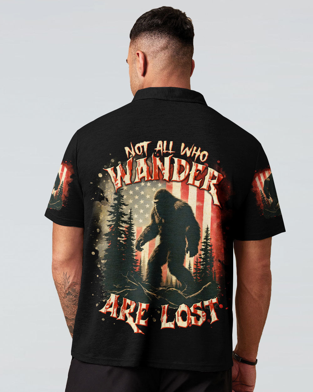 NOT ALL WHO WANDER ARE LOST BIGFOOT ALL OVER PRINT - TLTR0905253