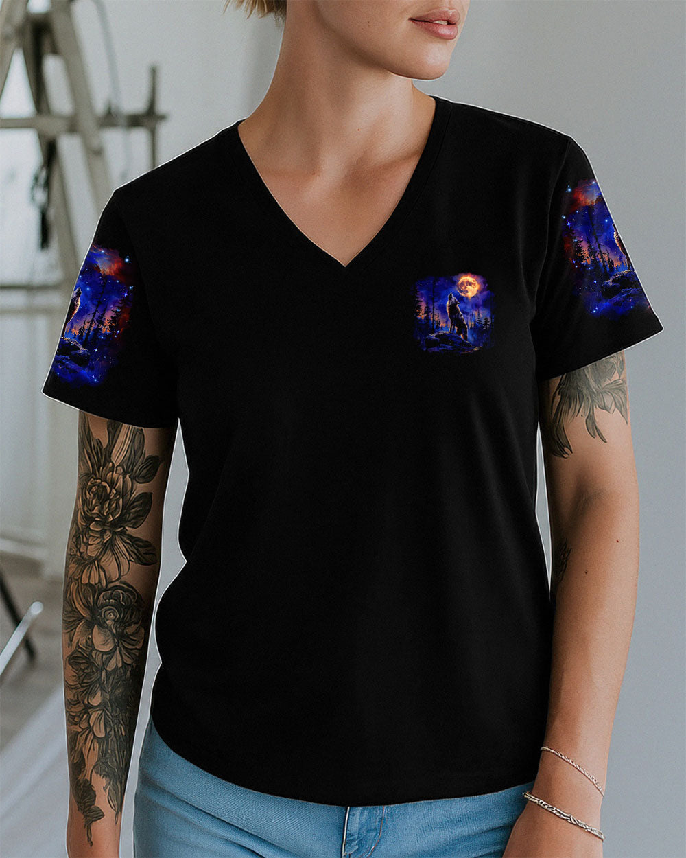 AND INTO THE FOREST I GO WOLF ALL OVER PRINT - TLTR0907252