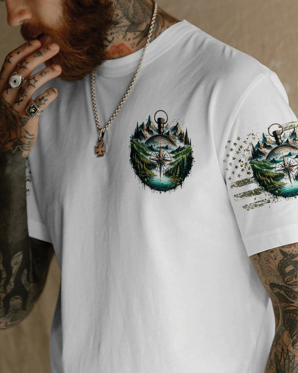 NOT ALL WHO WANDER ARE LOST COMPASS ALL OVER PRINT - TLTR0908244