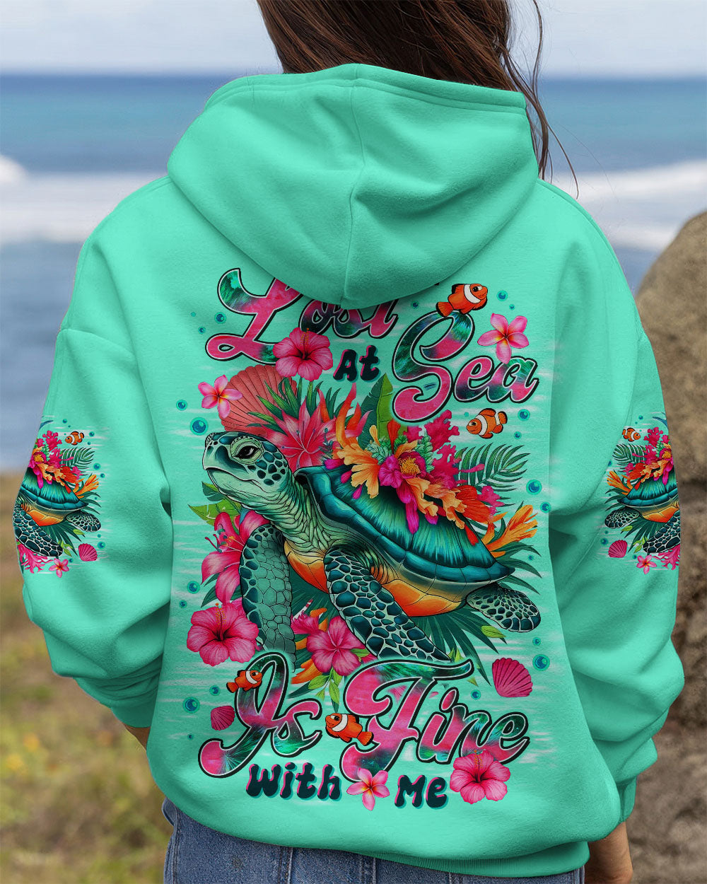 LOST AT SEA TURTLE ALL OVER PRINT - TLTR0909253