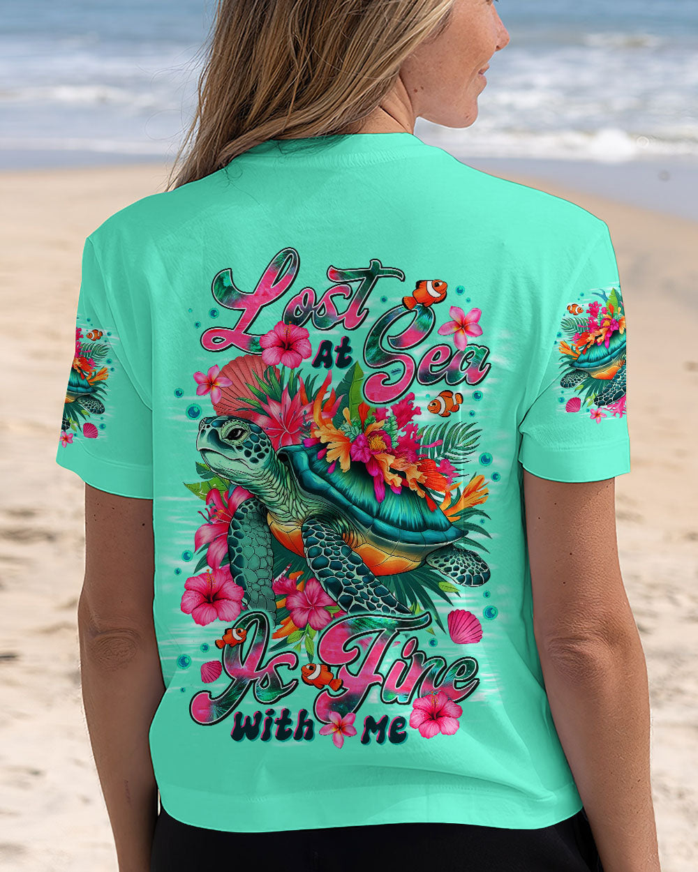 LOST AT SEA TURTLE ALL OVER PRINT - TLTR0909253