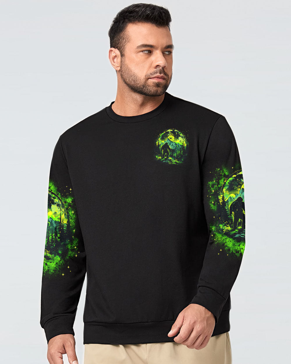 FIND ME WHERE THE WILD THINGS ARE BIGFOOT ALL OVER PRINT  - TLTR1103251